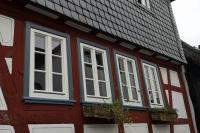 Fachwerkhaus mit Sprossenfenstern in Hofheim