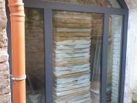 Fensterfront mit Rahmen in Anthrazit in Frankfurt