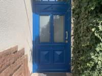Stil Holz-Haustür in Blau