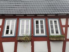 Fachwerkhaus mit Sprossenfenstern in Hofheim