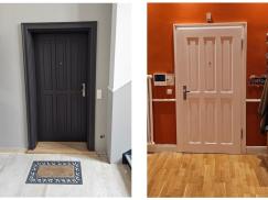 Wohnungseingangstür klassisch zweifarbig