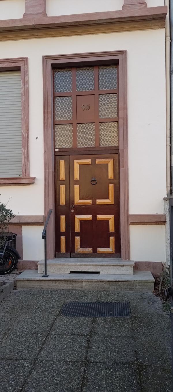 Holz-Haustür Außenansicht vorher