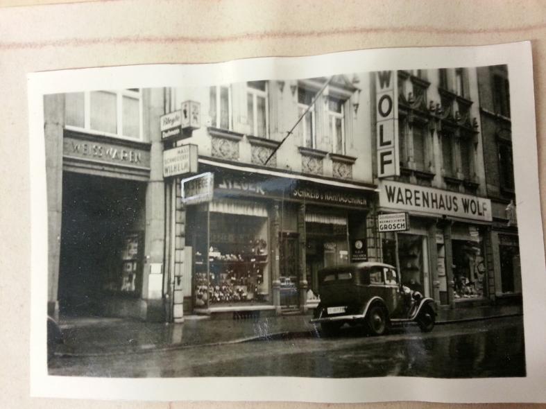 Historisches Foto Café in Frankfurt