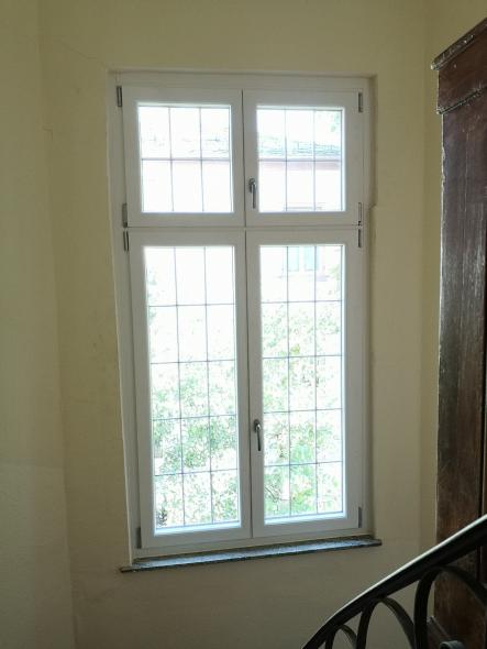 Sprossenfenster mit Bleiverglasung in Frankfurt