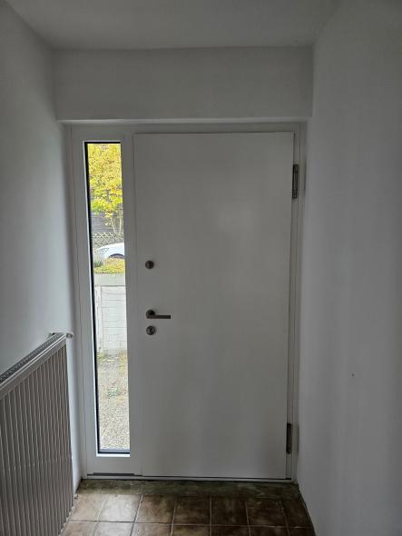Haustür mit Seitenteil Innenansicht