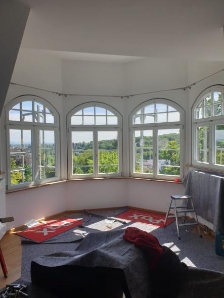 Holz-Fenster mit Oberlicht von Schreinerei Blum in Königsstein