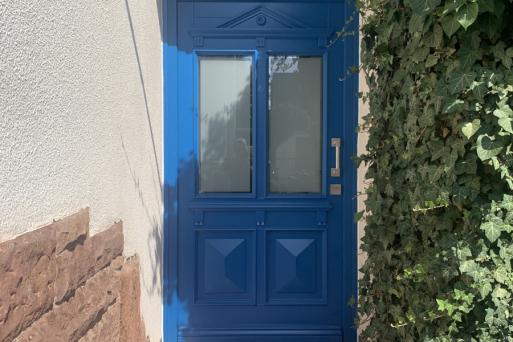 Stil Holz-Haustür in Blau
